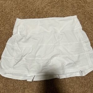 lululemon pace rival skirt white size 2